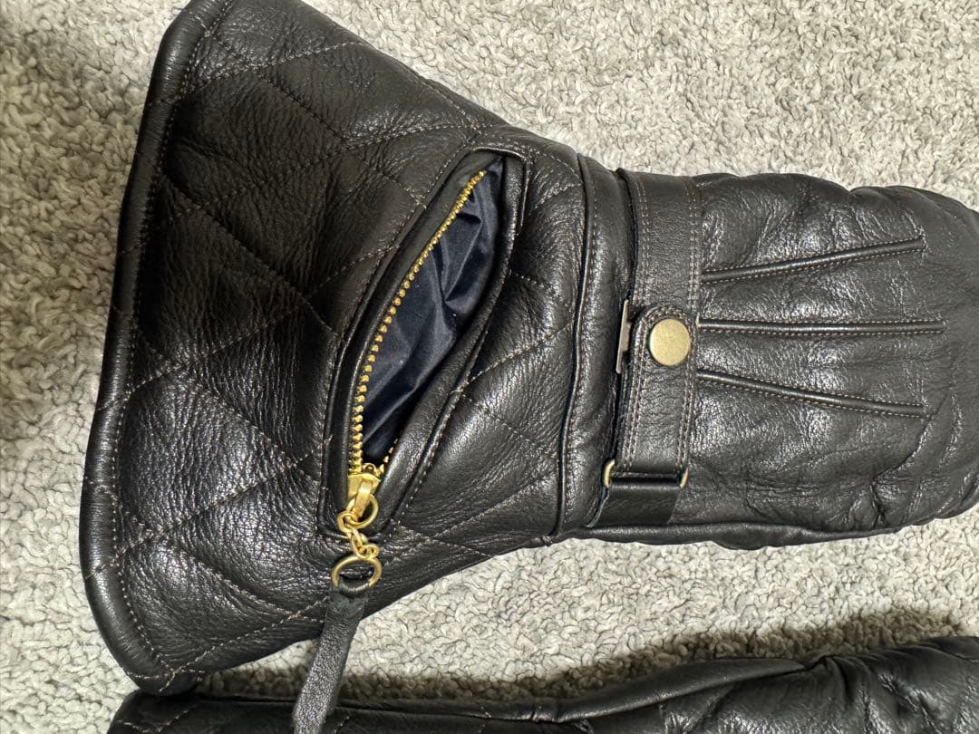 POWWOW パウワウ　ガンレットミトングローブブラック　Lサイズ　防寒バイカー