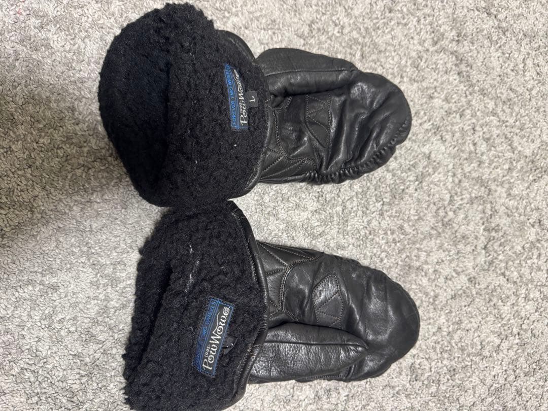 POWWOW パウワウ　ガンレットミトングローブブラック　Lサイズ　防寒バイカー