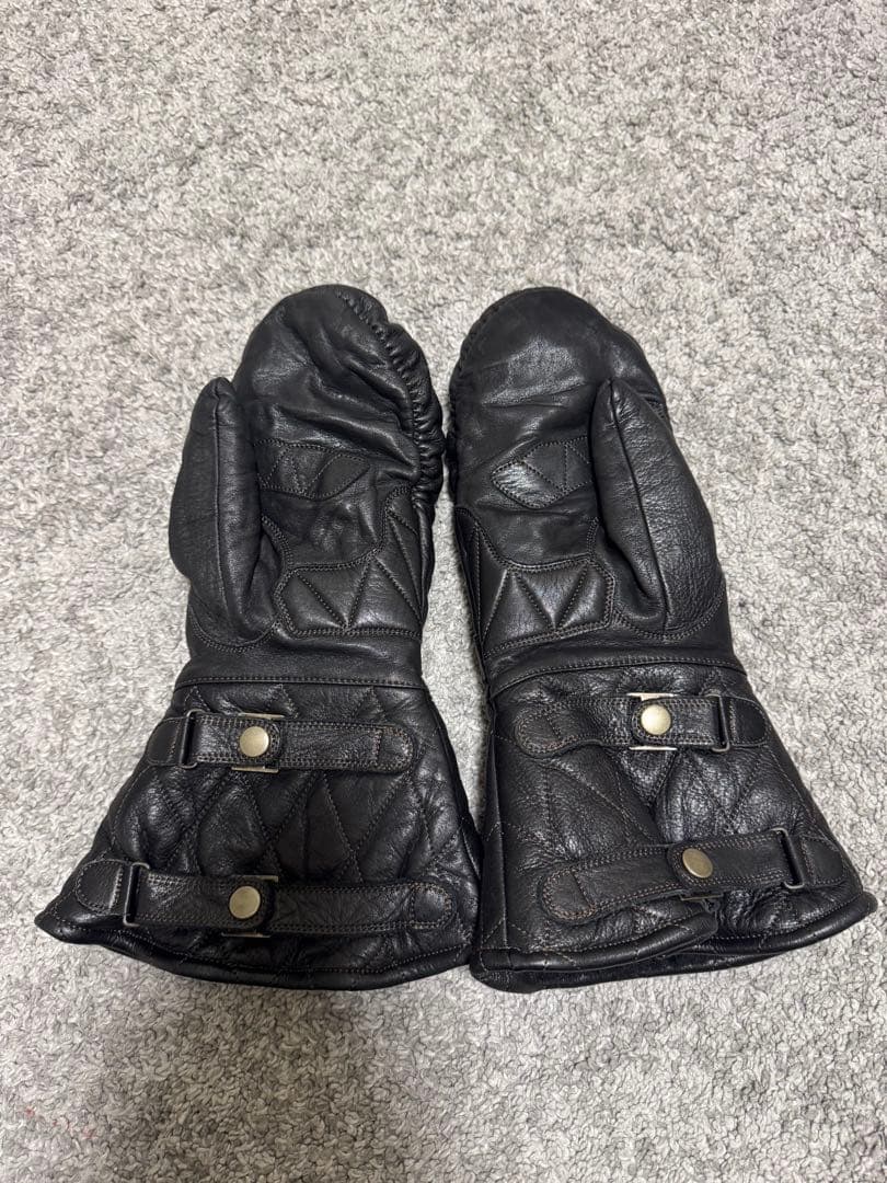 POWWOW パウワウ　ガンレットミトングローブブラック　Lサイズ　防寒バイカー