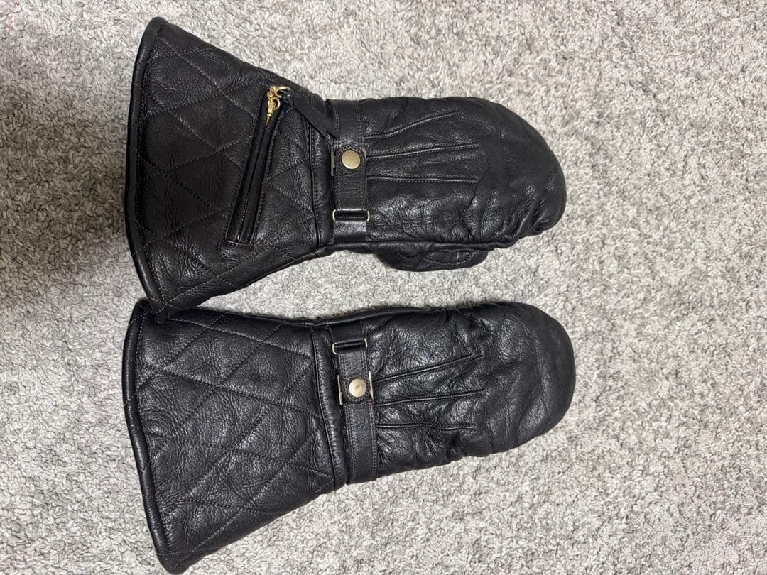 POWWOW パウワウ　ガンレットミトングローブブラック　Lサイズ　防寒バイカー