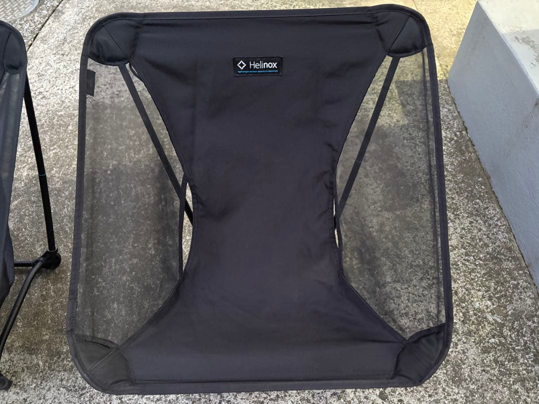 Helinox グラウンドチェア オールブラックカスタム 2脚セット