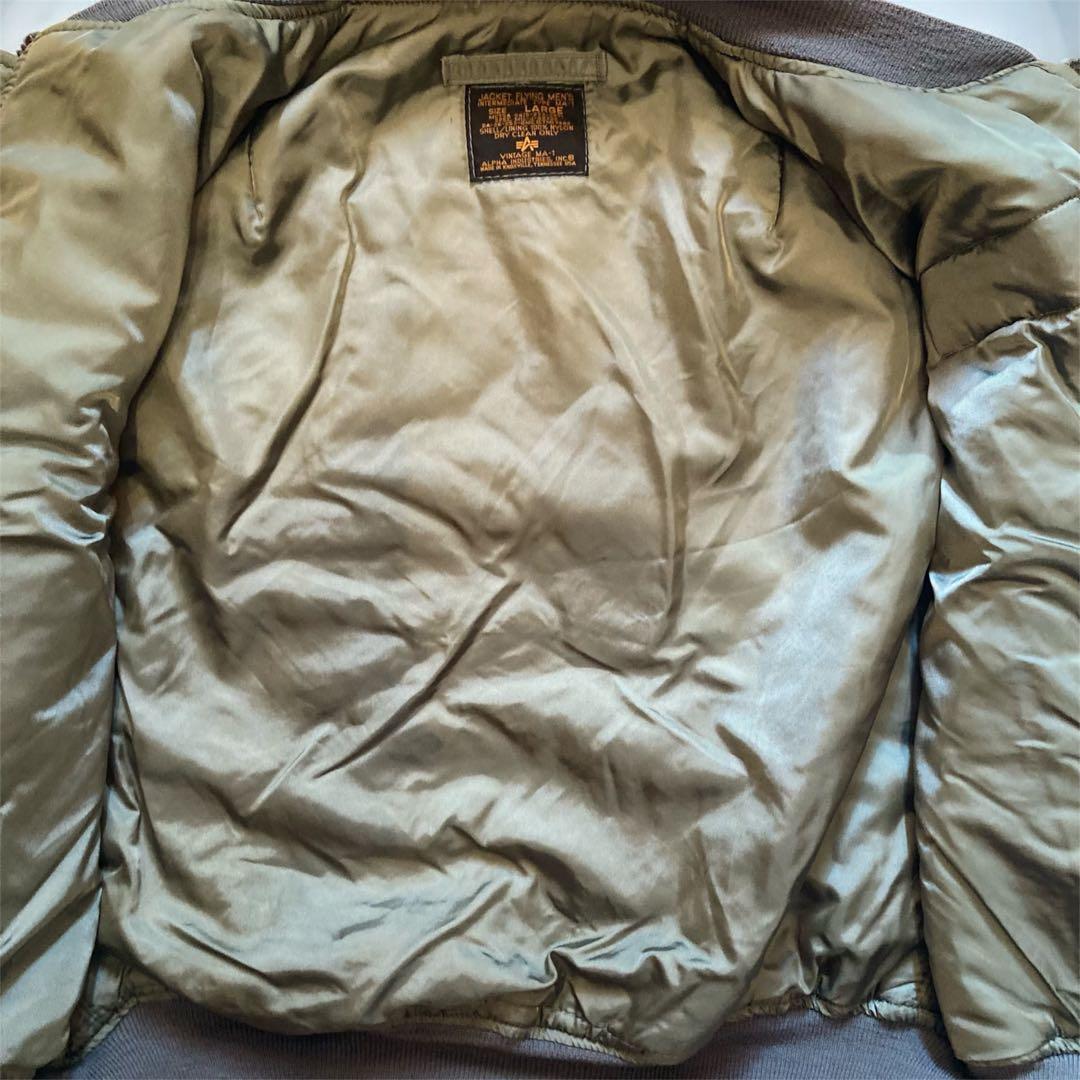 USA製 50s復刻 アルファ MA-1 フライトジャケット L IDEAL