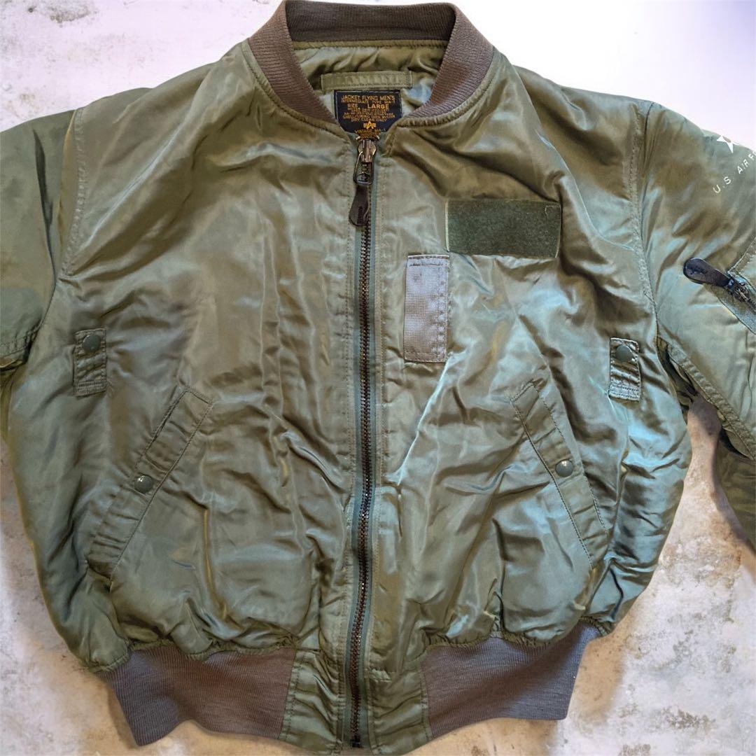 USA製 50s復刻 アルファ MA-1 フライトジャケット L IDEAL