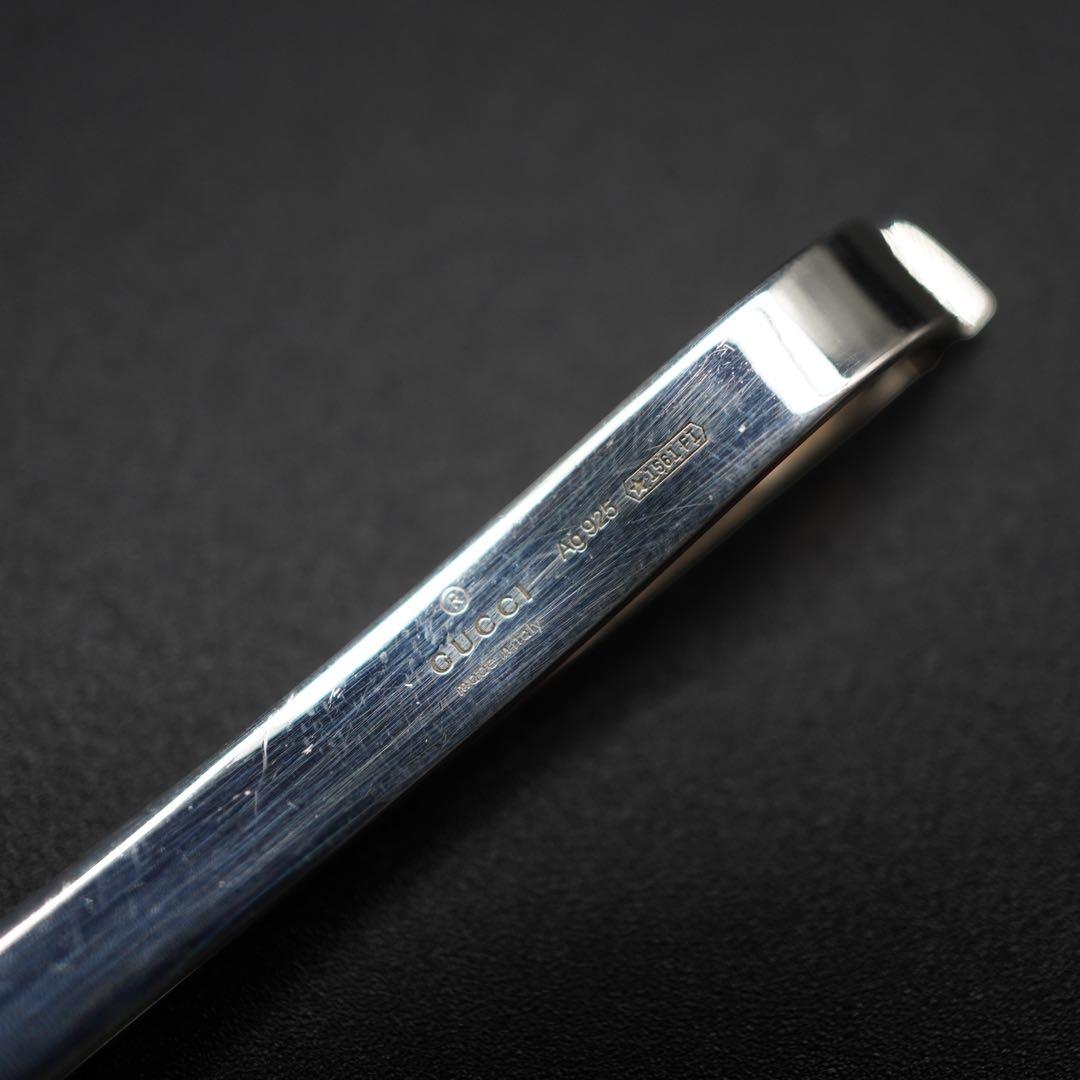 GUCCI ネクタイピン　シルバー　925 インターロッキング　#29