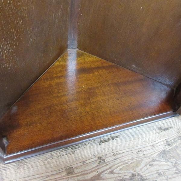 イギリス アンティーク 家具 ウォールコーナーキャビネット 英国 6937d