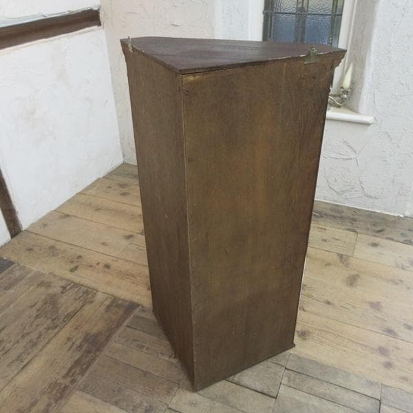 イギリス アンティーク 家具 ウォールコーナーキャビネット 英国 6937d