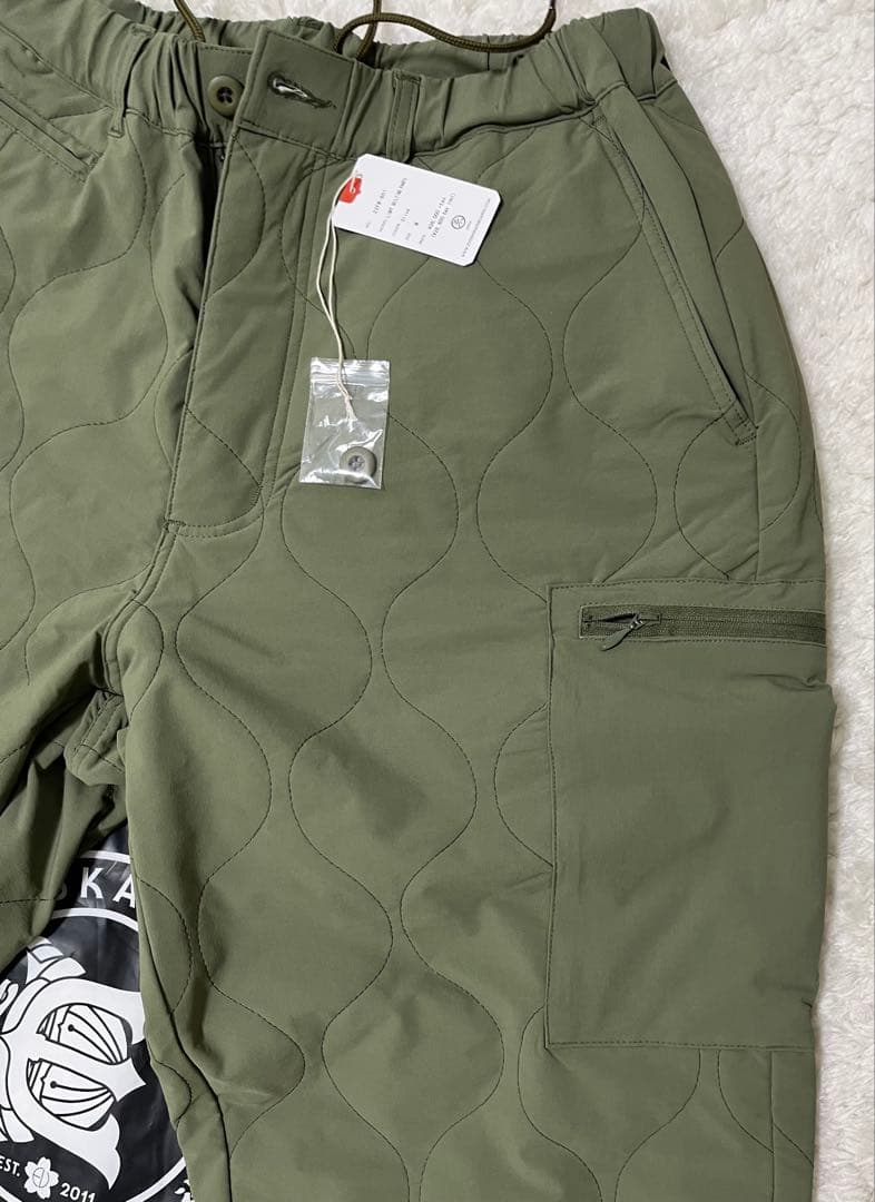 EVISENSKATBOARD LIGHTQUILTING PANTS新品M