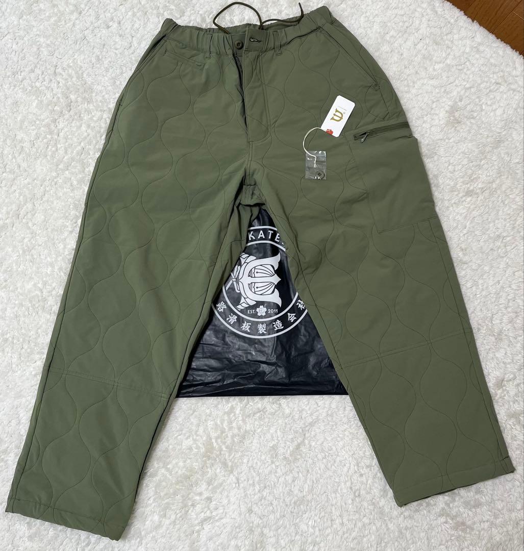 EVISENSKATBOARD LIGHTQUILTING PANTS新品M