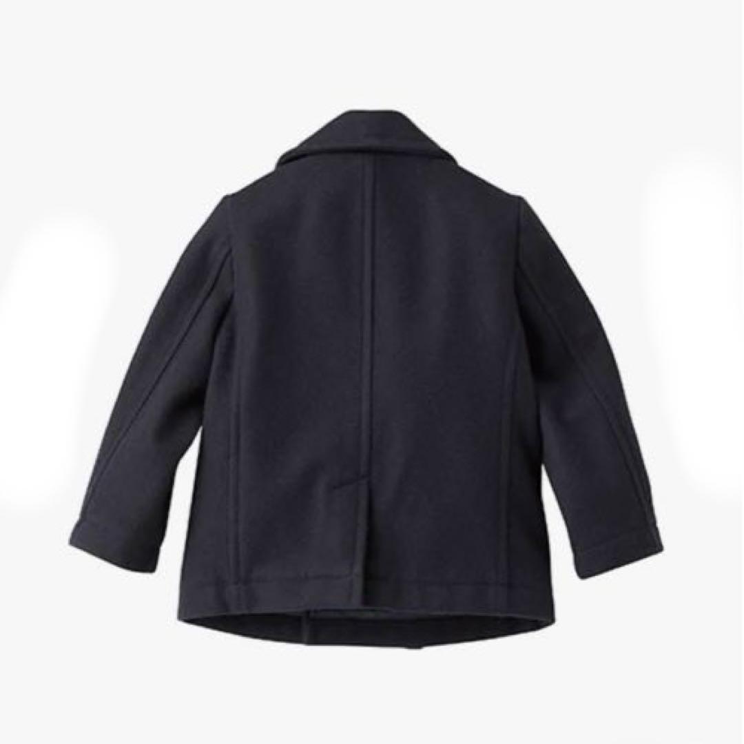 美品　familiar ピーコート　ウールコート　男女兼用　現行品　ネイビー