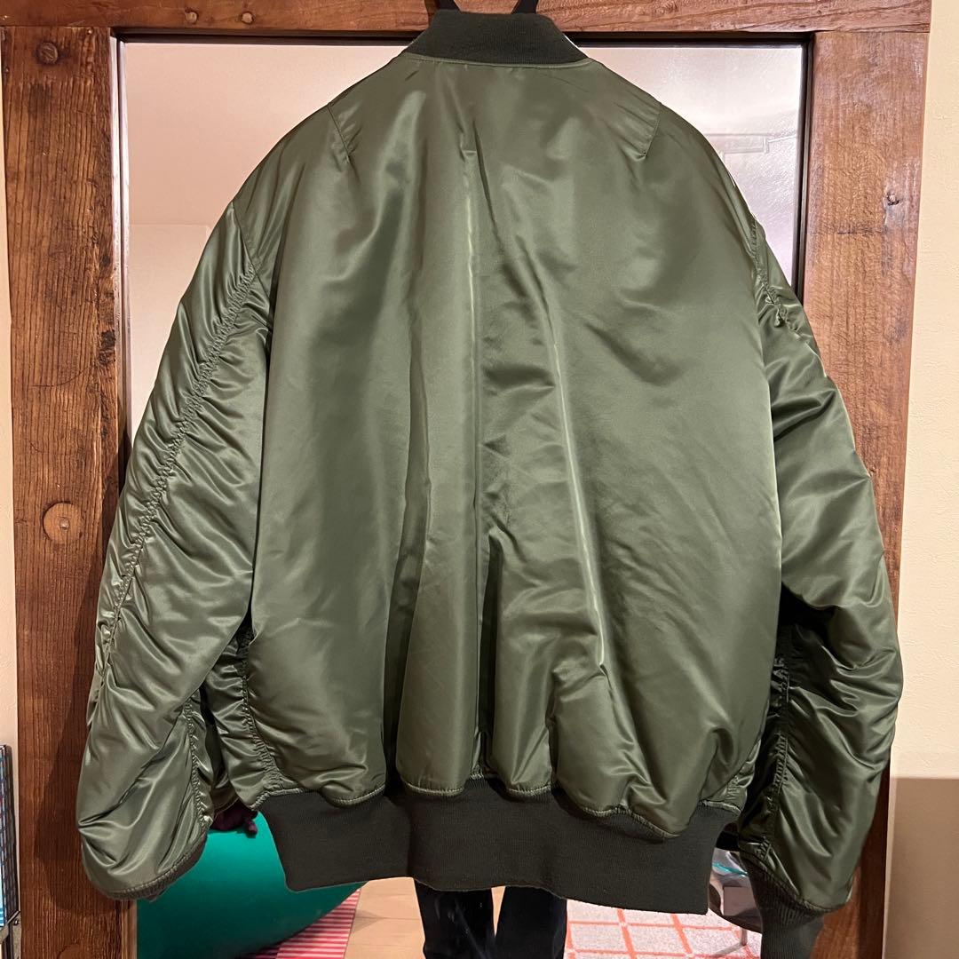 ALPHA MA-1 パッチ付き フライトジャケット 4L