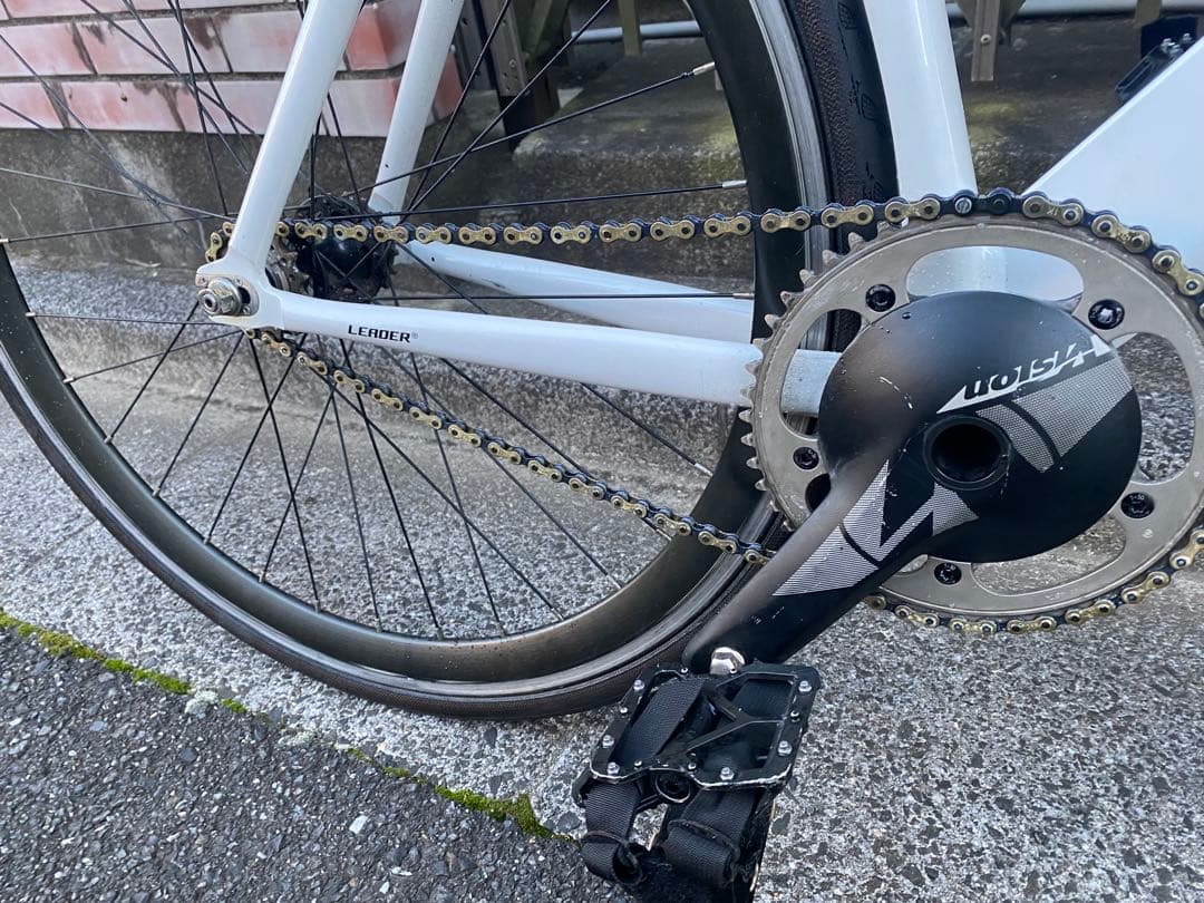 LEADER 735 ホワイト ピストバイク