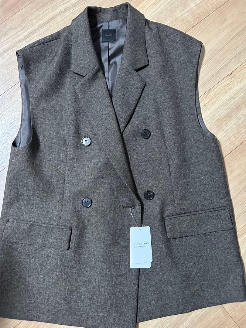 スピックアンドスパン　メランジダブルブレストジレ 38