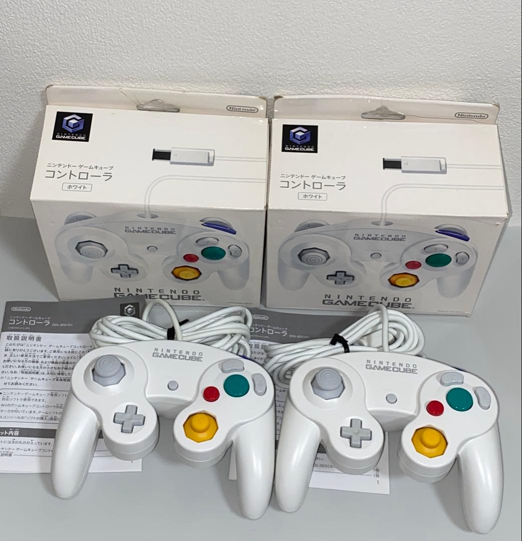 【GC】ゲームキューブ　コントローラ　ホワイト　2個