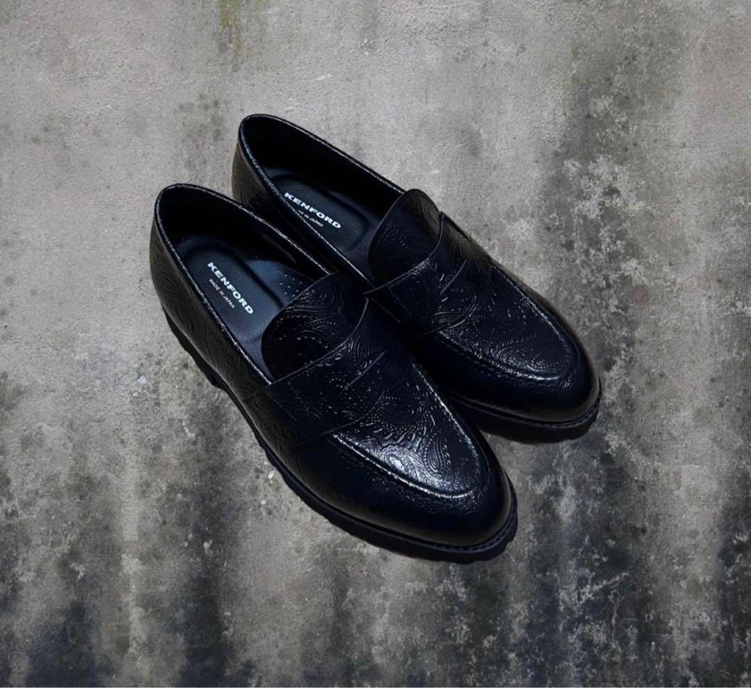 Kenfordペイズリー柄ローファー新品未使用26.5