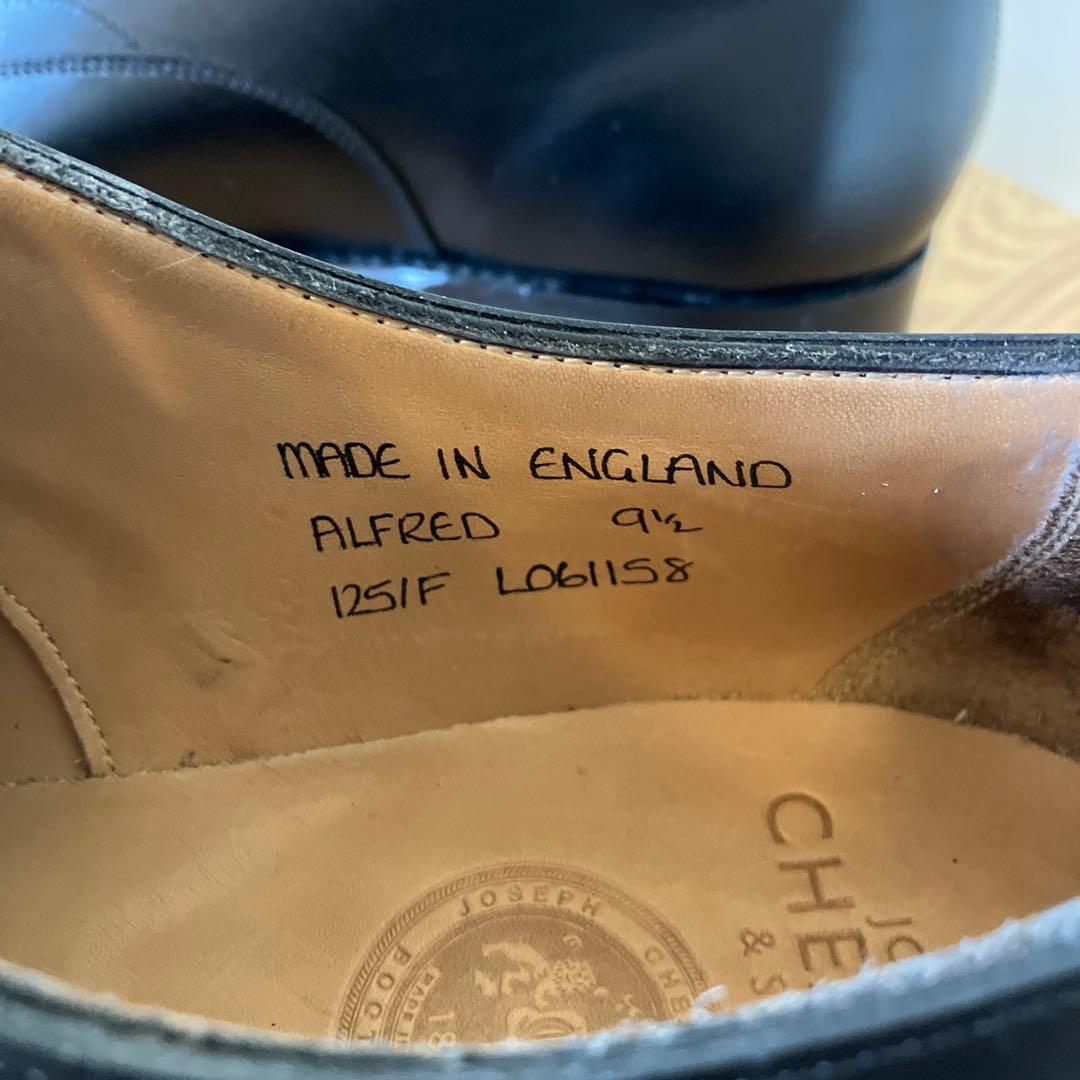 専用 箱付き ジョセフ・チーニーのアルフレッド ブラック 9.5 F