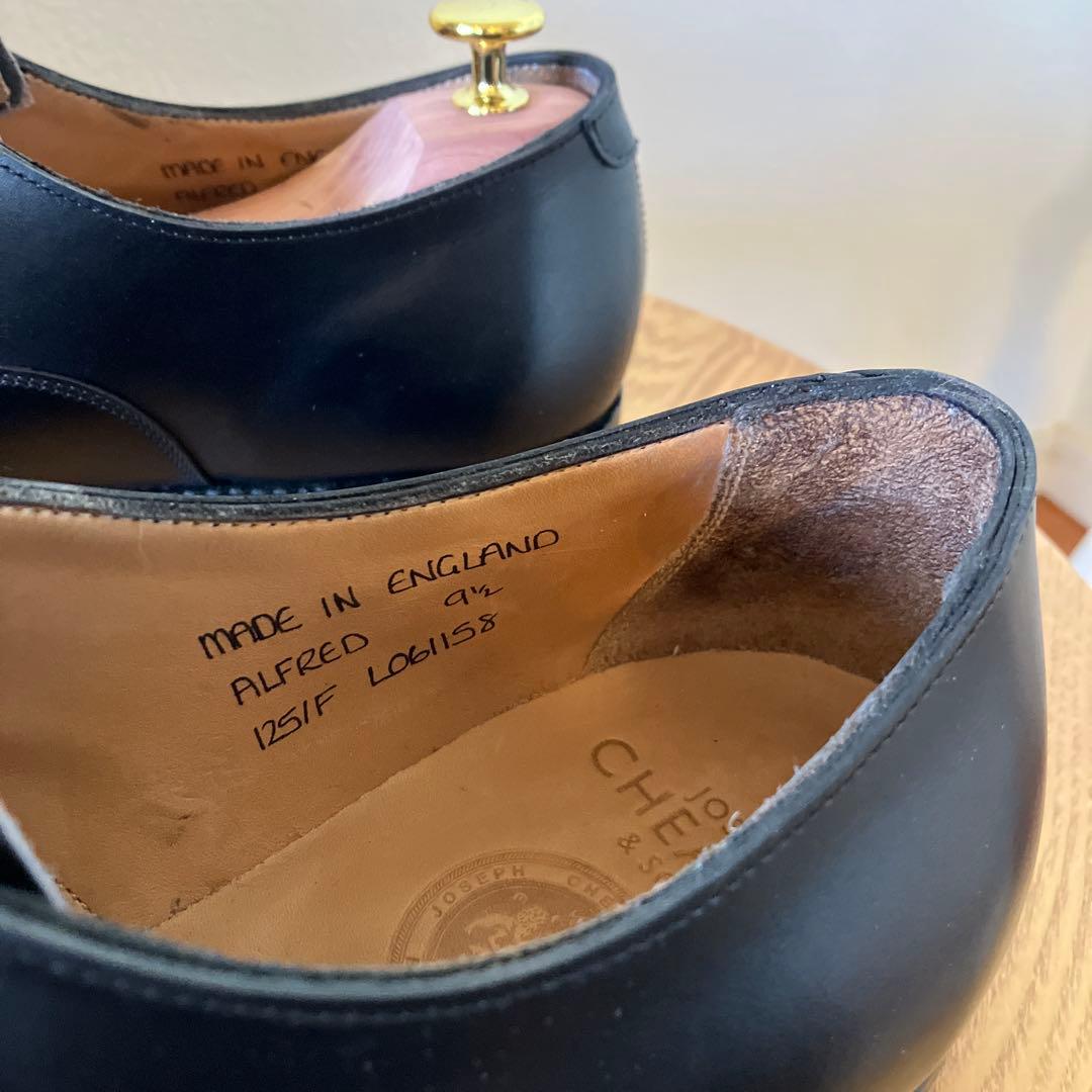 専用 箱付き ジョセフ・チーニーのアルフレッド ブラック 9.5 F