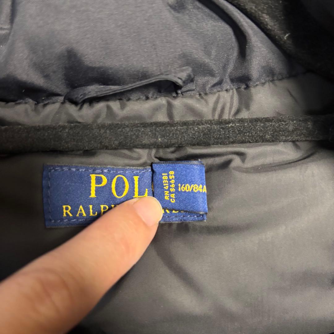 〈美品〉POLO RALPH LAUREN ダウンベスト 黒2way ポニー刺繍