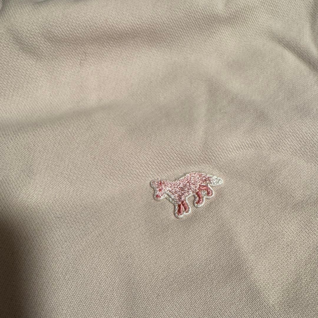 MAISON KITSUNÉ ピンク S ハーフジップトレーナー