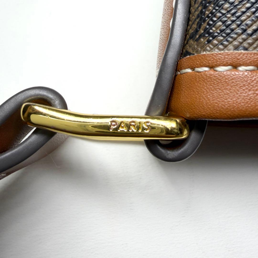 CELINE トリオンフ スモールバケット キャンバス×カーフスキン