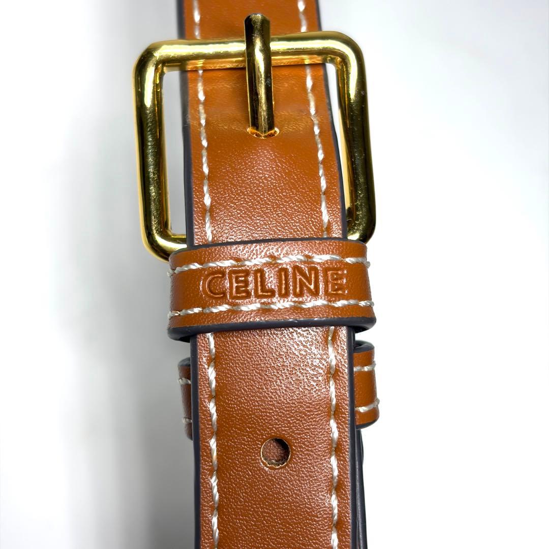 CELINE トリオンフ スモールバケット キャンバス×カーフスキン