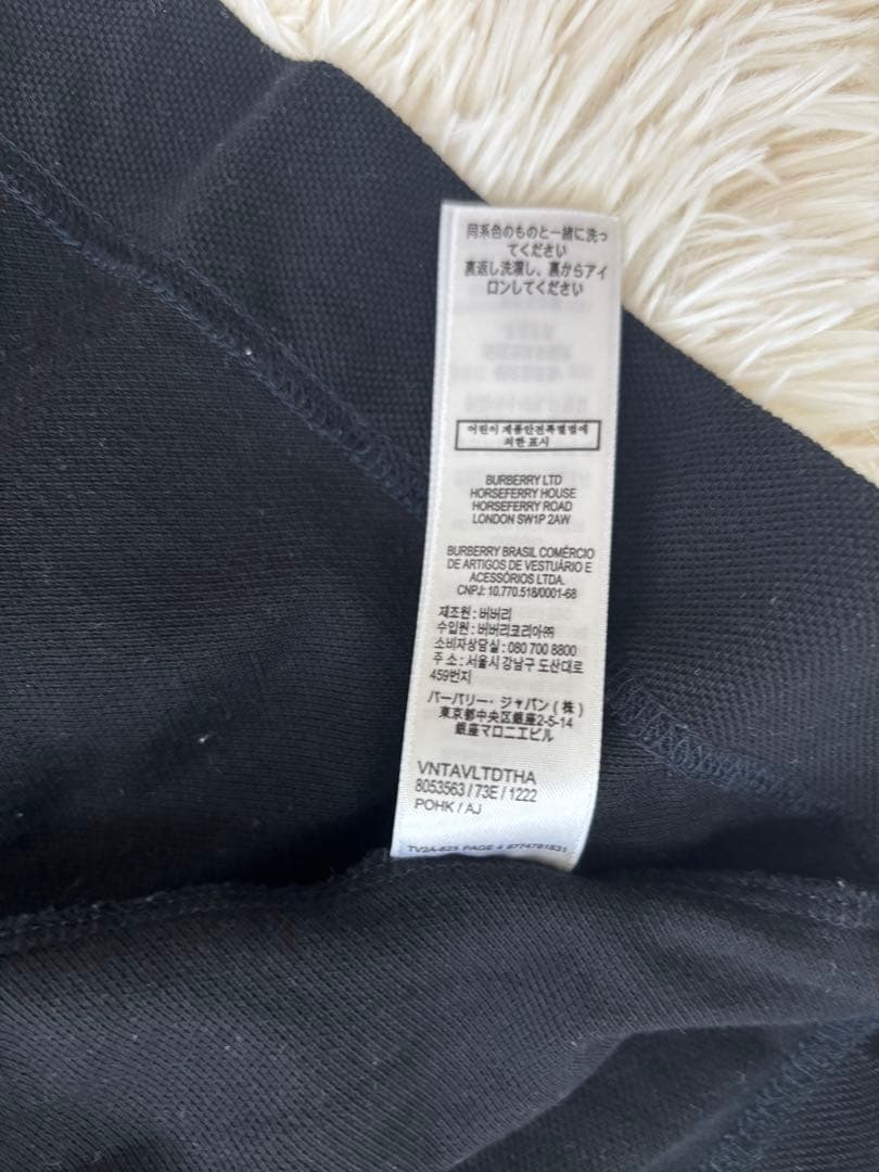 BURBERRY 10y140cmキッズ ワンピース 半袖 黒