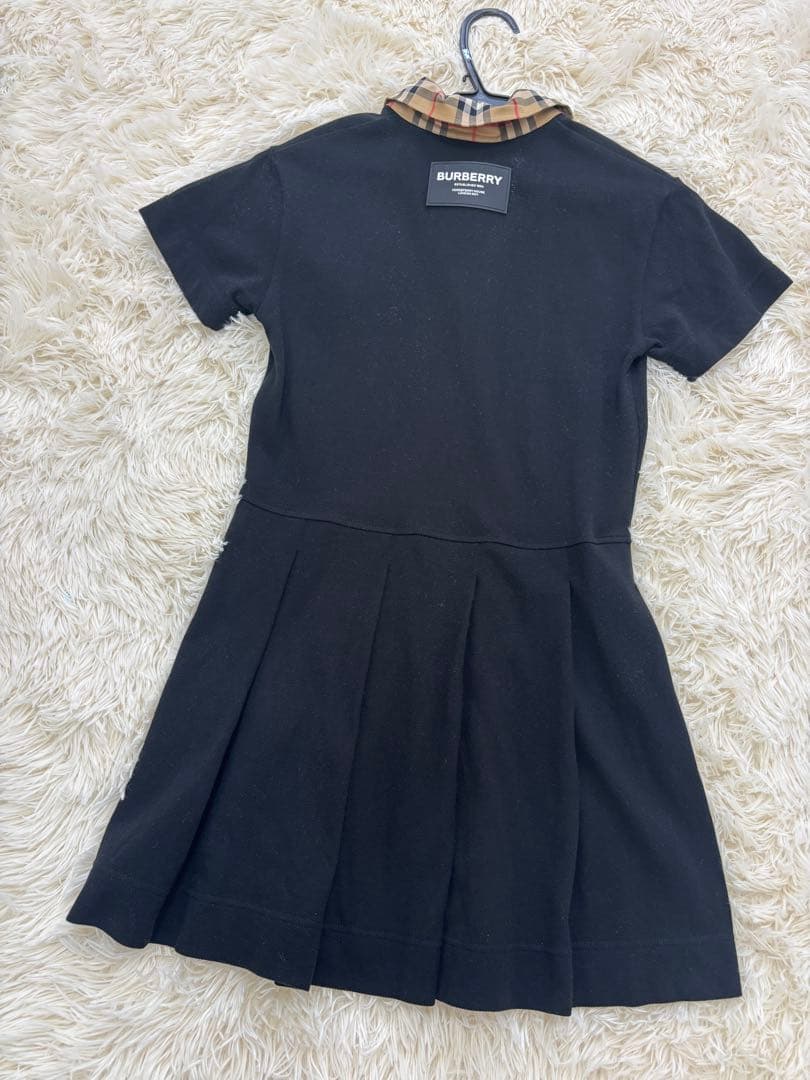 BURBERRY 10y140cmキッズ ワンピース 半袖 黒