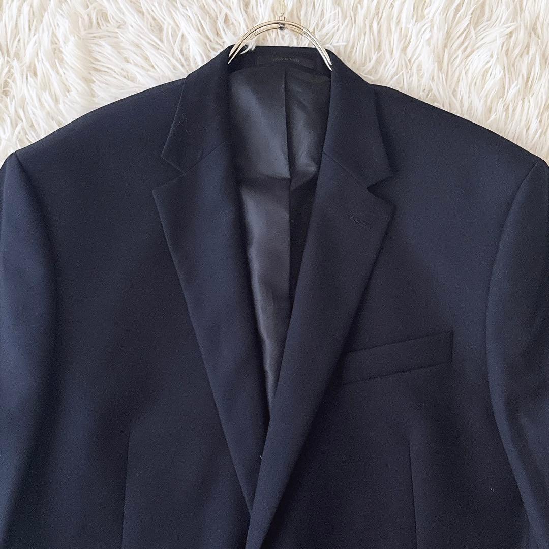 美品 大きいサイズ44L ラルフローレン 紺ブレ テーラードジャケット メンズ