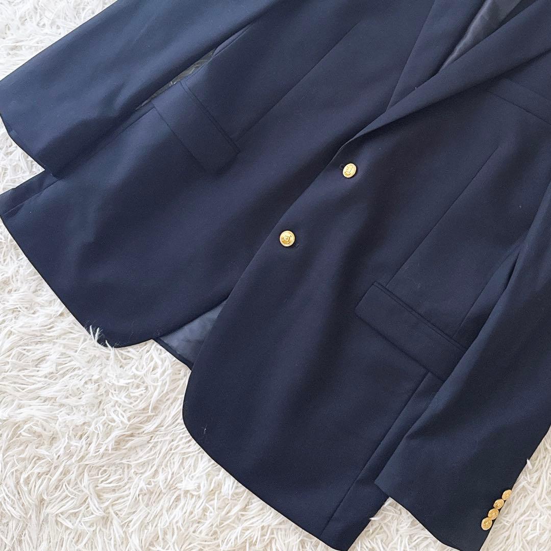 美品 大きいサイズ44L ラルフローレン 紺ブレ テーラードジャケット メンズ