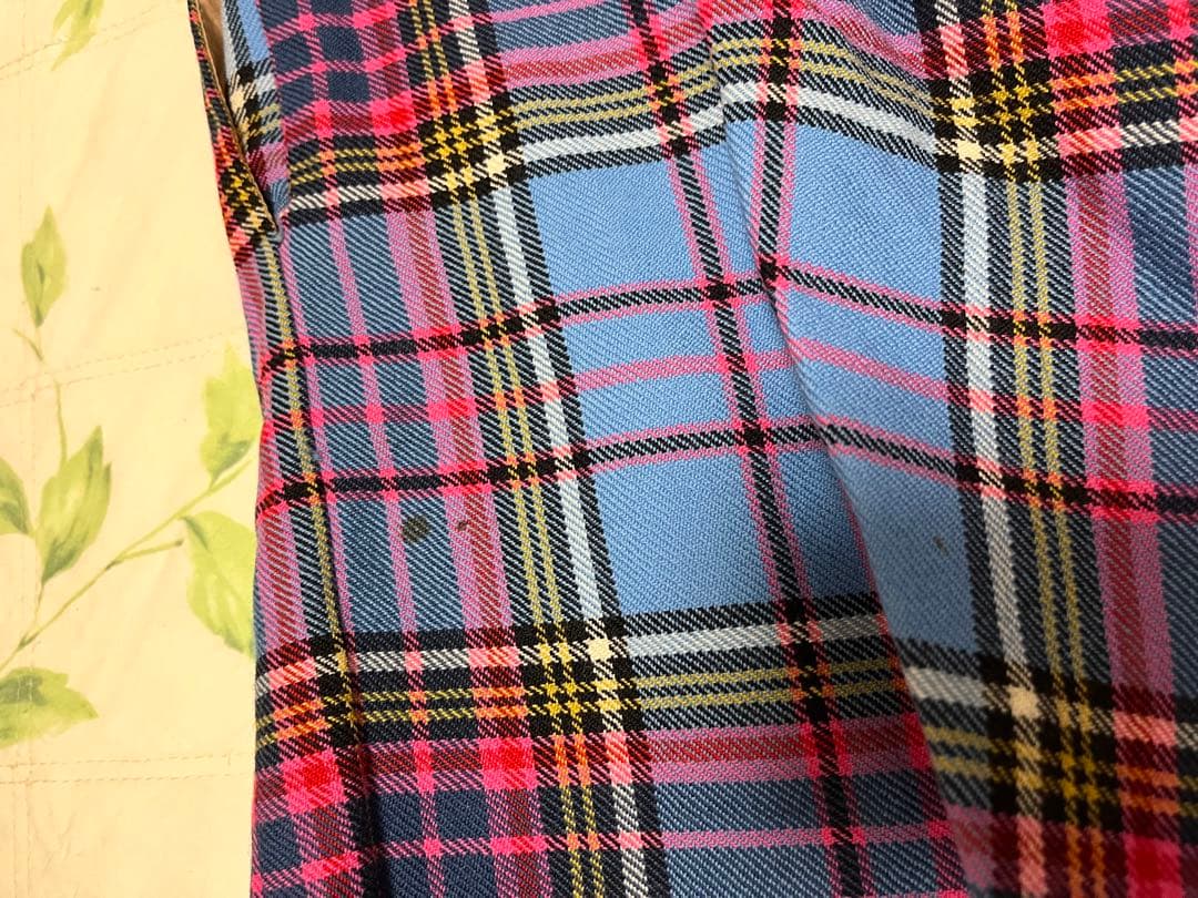 プ*️様 ヴィヴィアンウエストウッド＊ブルーマック柄フレアスカート＊難あり