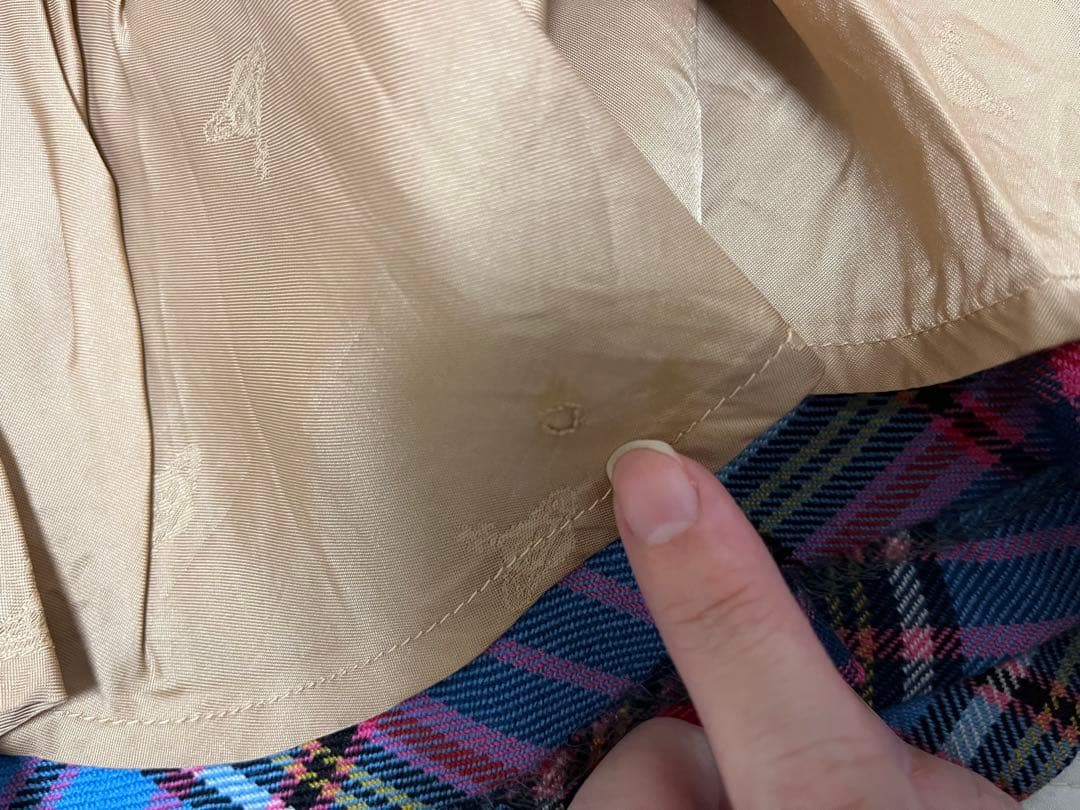 プ*️様 ヴィヴィアンウエストウッド＊ブルーマック柄フレアスカート＊難あり