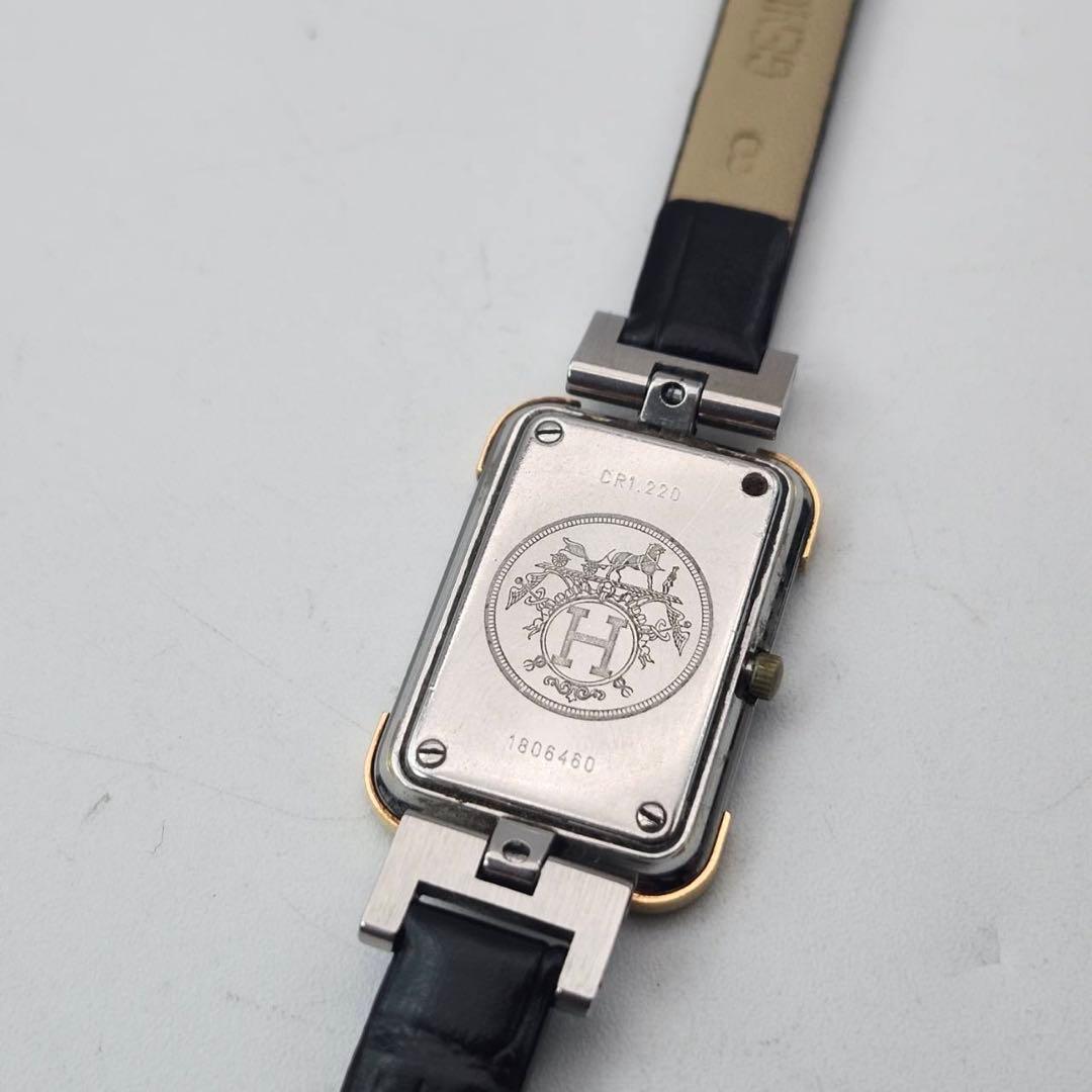 美品✨　新品ベルト　エルメス　クロアジュール　ホワイト　レディース　腕時計