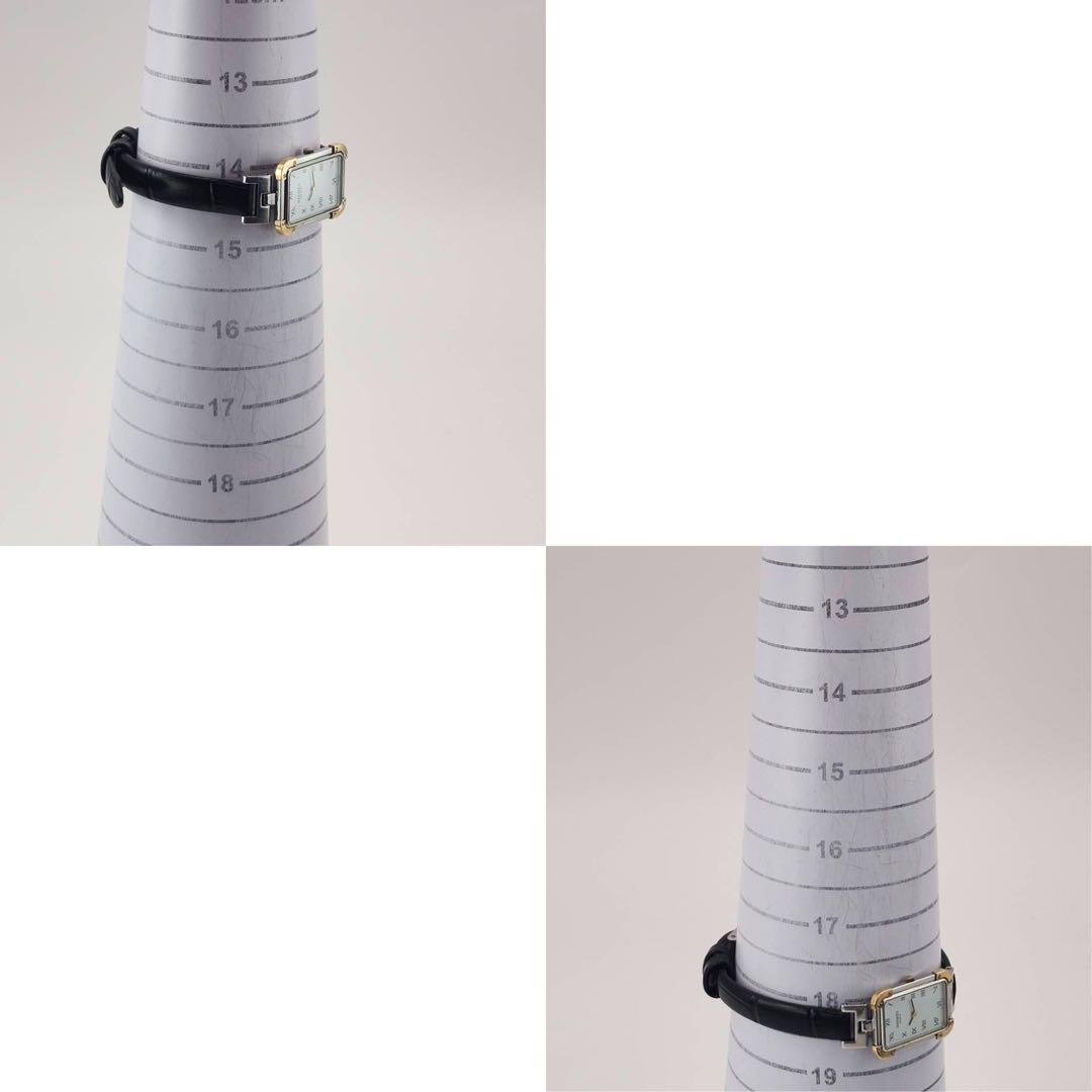 美品✨　新品ベルト　エルメス　クロアジュール　ホワイト　レディース　腕時計