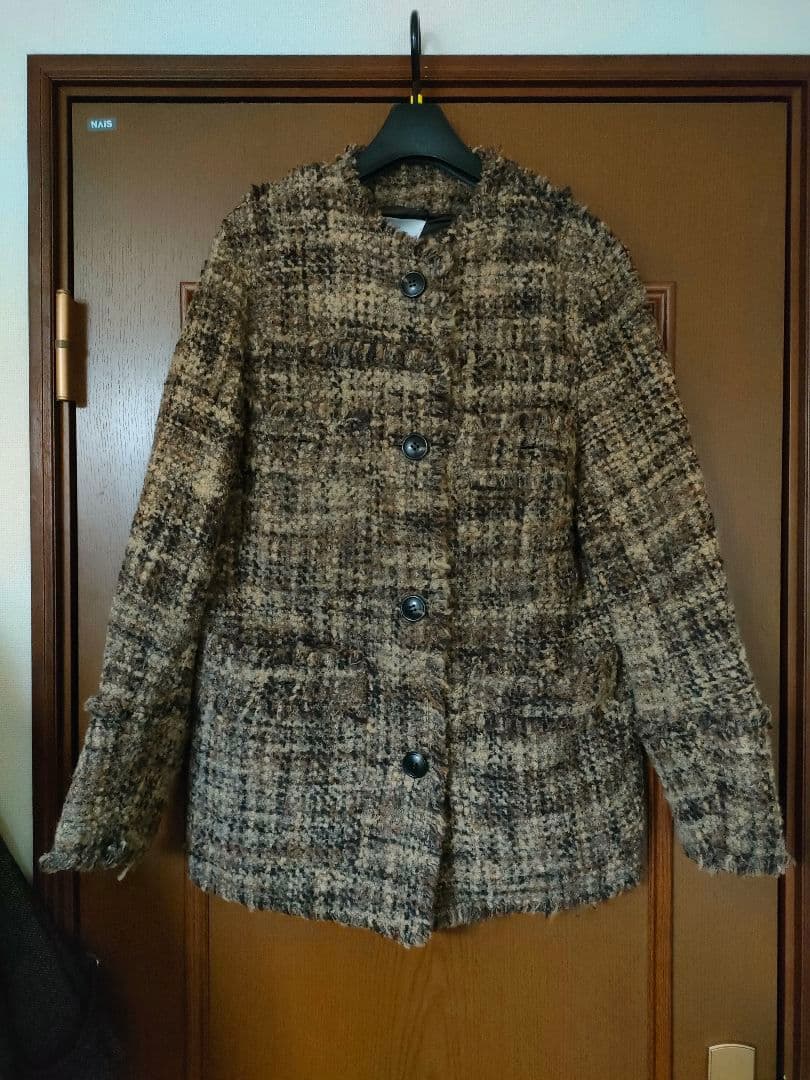 NO COLOR TWEED JACKET　CLANE