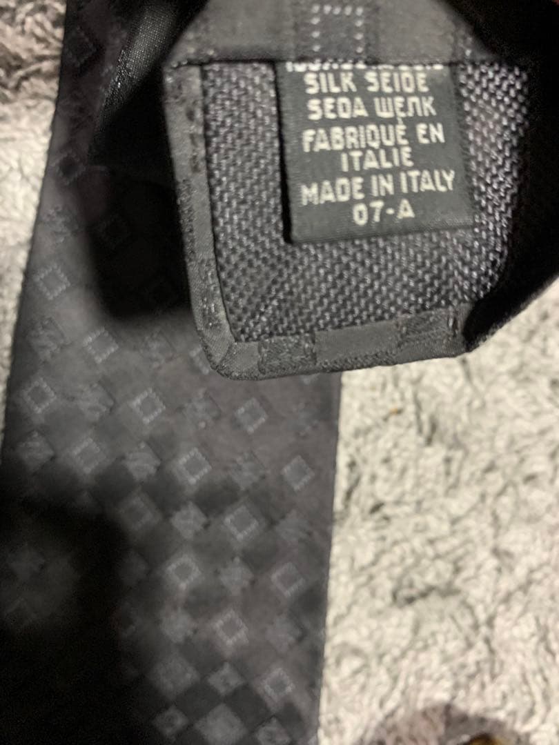 CHANEL シルク ネクタイ ダイヤモンドパターン。美品。