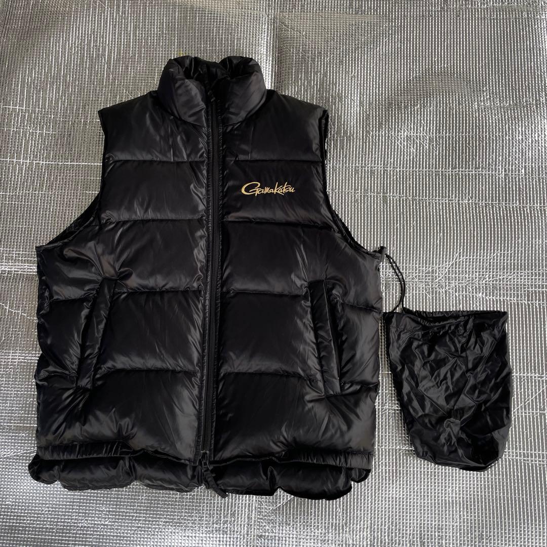Gamakatsu がまかつ　ガマカツ ダウンベスト　サイズ LL 収納袋付き