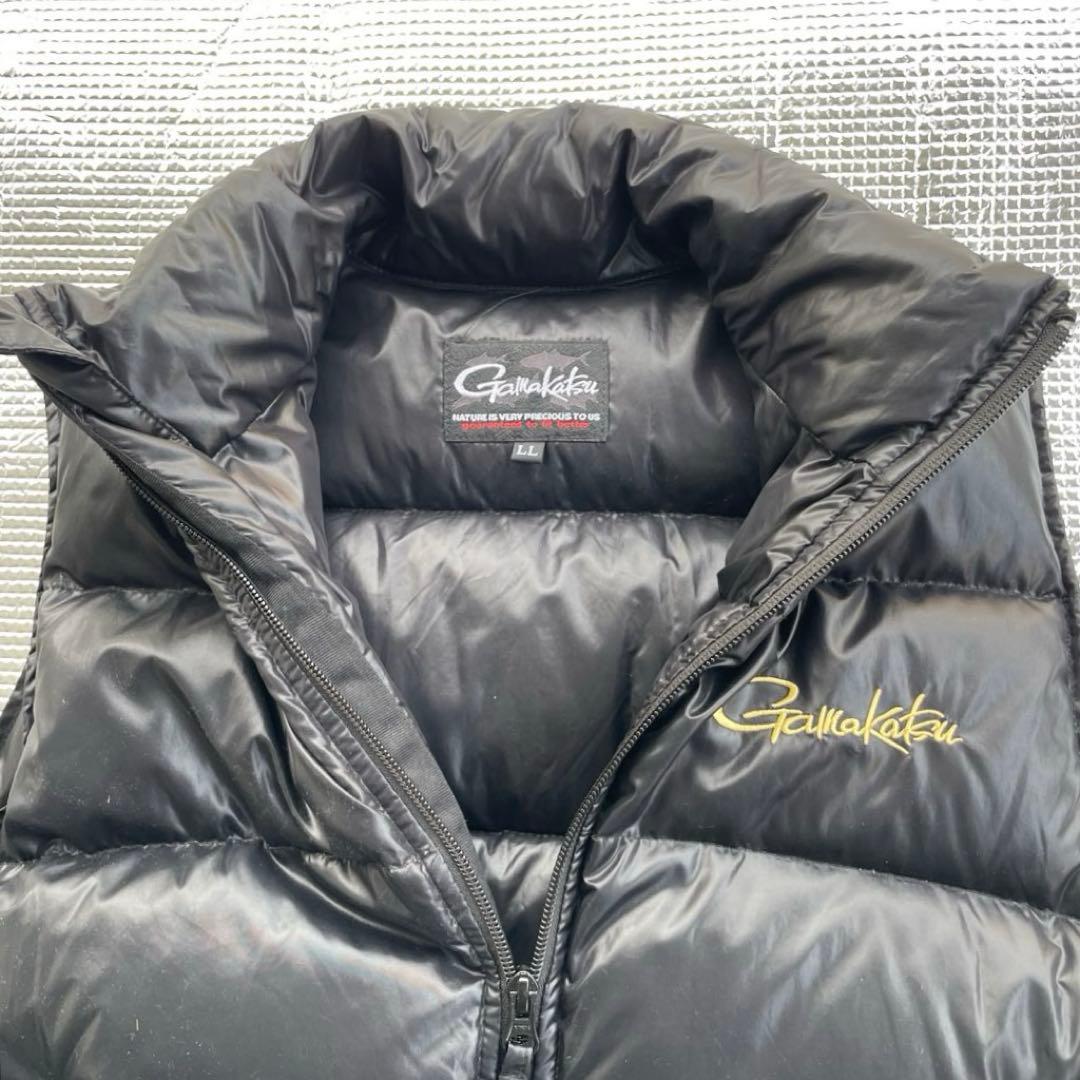 Gamakatsu がまかつ　ガマカツ ダウンベスト　サイズ LL 収納袋付き
