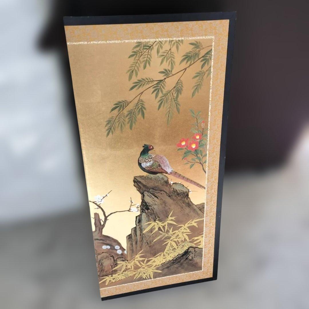 ◇金箔　屏風　梅図