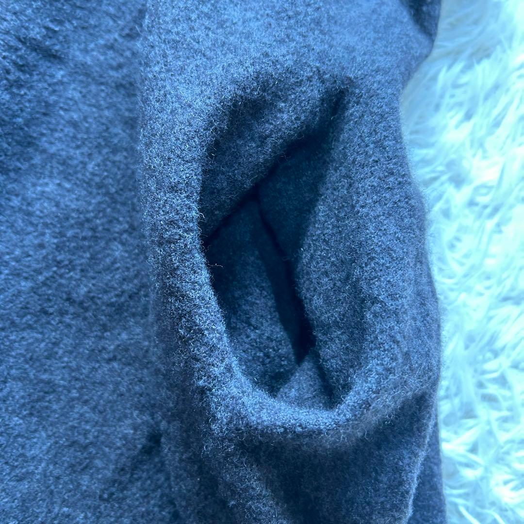 美品　45rpm45R フロートウール 縮絨 タートル ニットロングワンピース