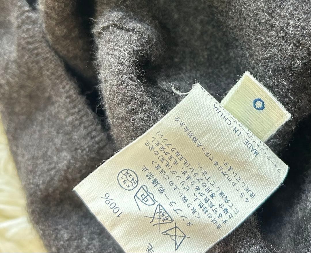 美品　45rpm45R フロートウール 縮絨 タートル ニットロングワンピース