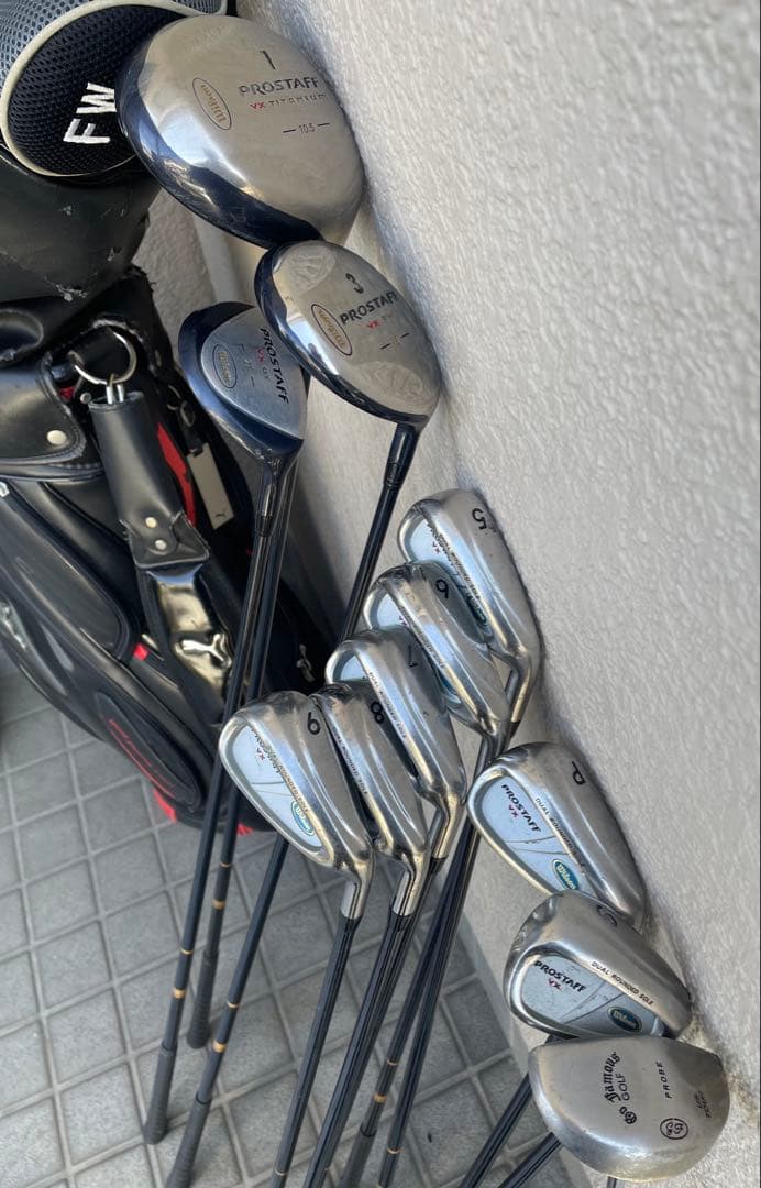 メンズゴルフ 初心者11本セット キャディバッグ付き