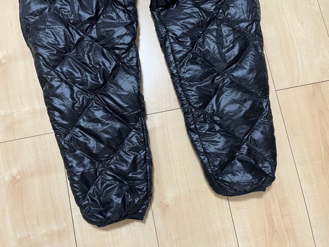 廃盤 00s モンベル U.Lダウンパンツ スタッフバッグ付き