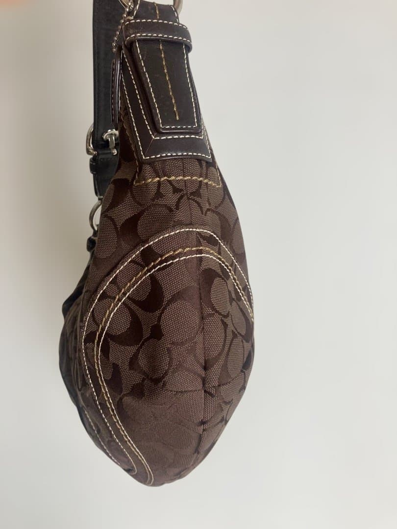 コーチ　ホーボー ハーフムーン ワンショルダー ブラウン 10074