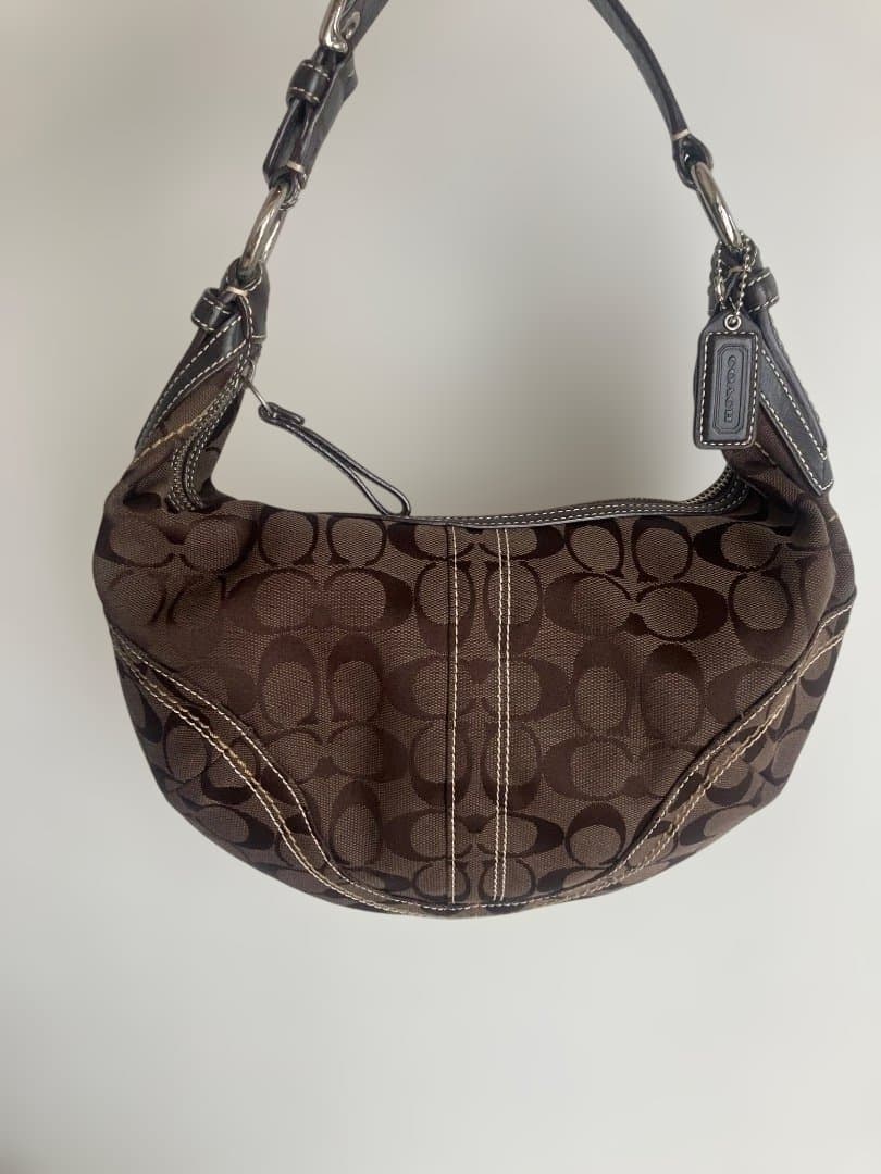 コーチ　ホーボー ハーフムーン ワンショルダー ブラウン 10074