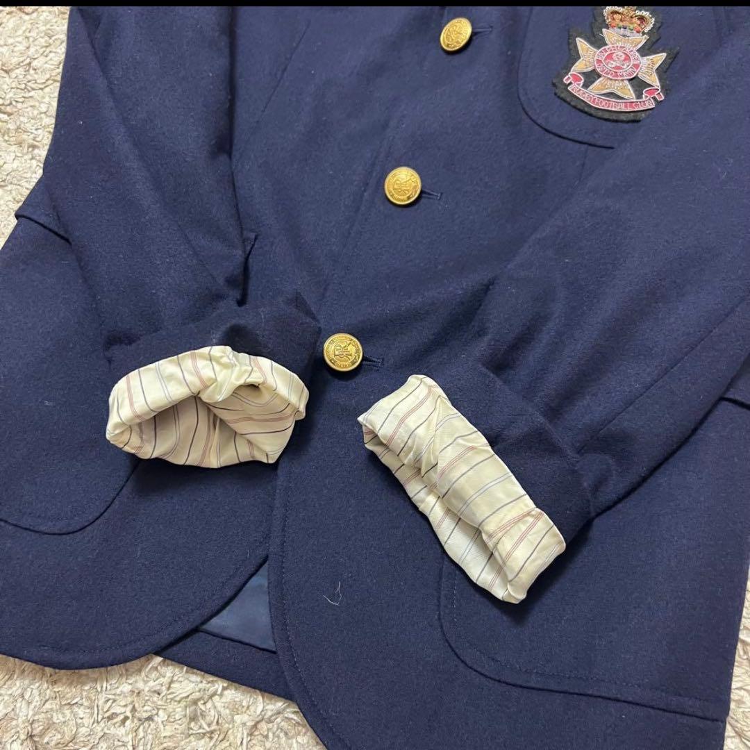 ラルフローレンラグビー　紺ブレ　金ボタン エンブレム