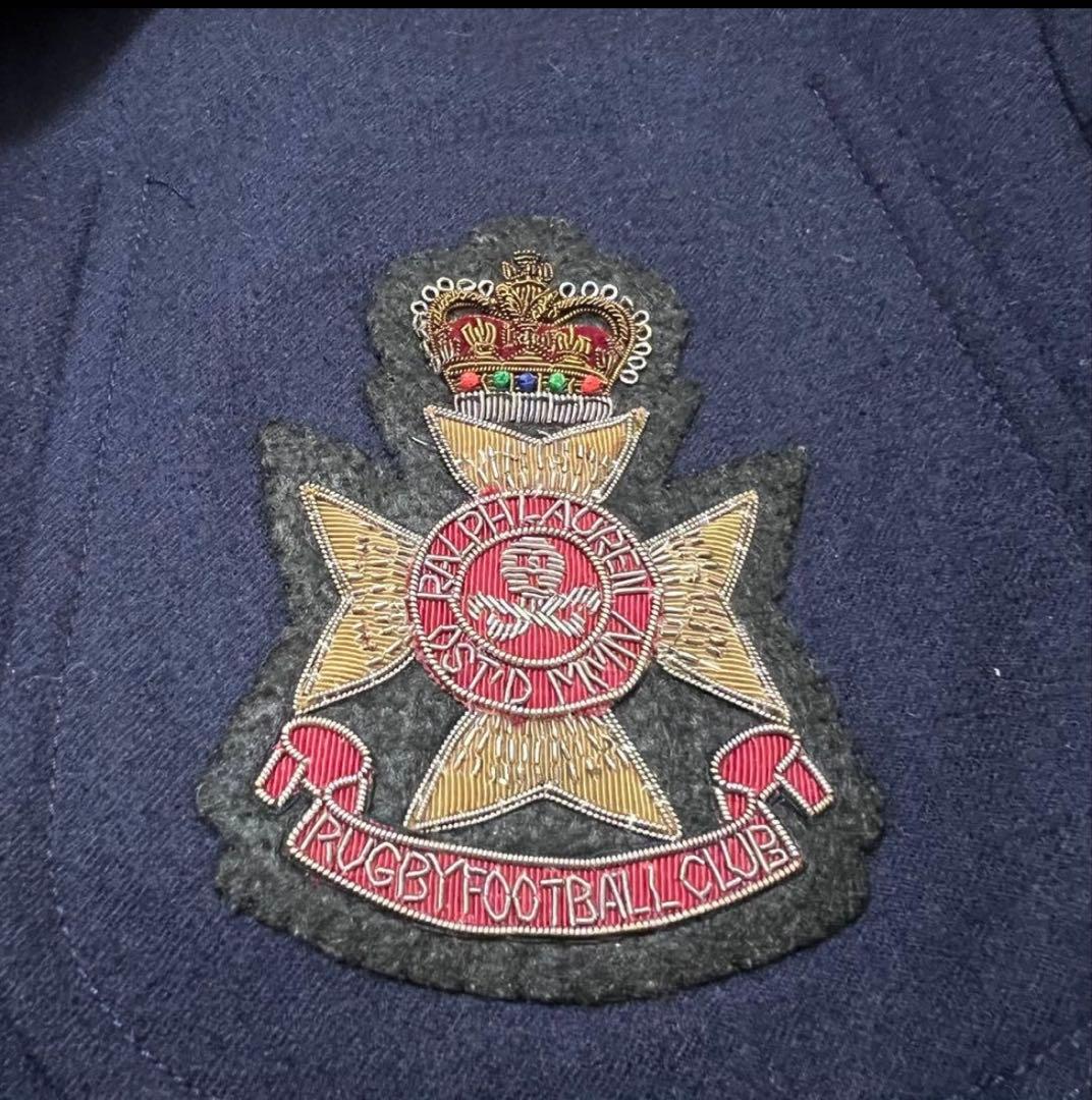 ラルフローレンラグビー　紺ブレ　金ボタン エンブレム