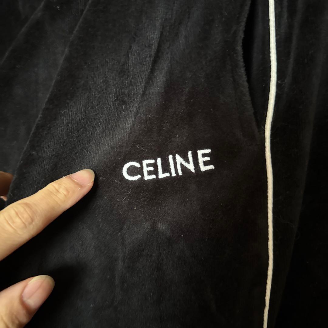 CELINE ベロアブラック セットアップ