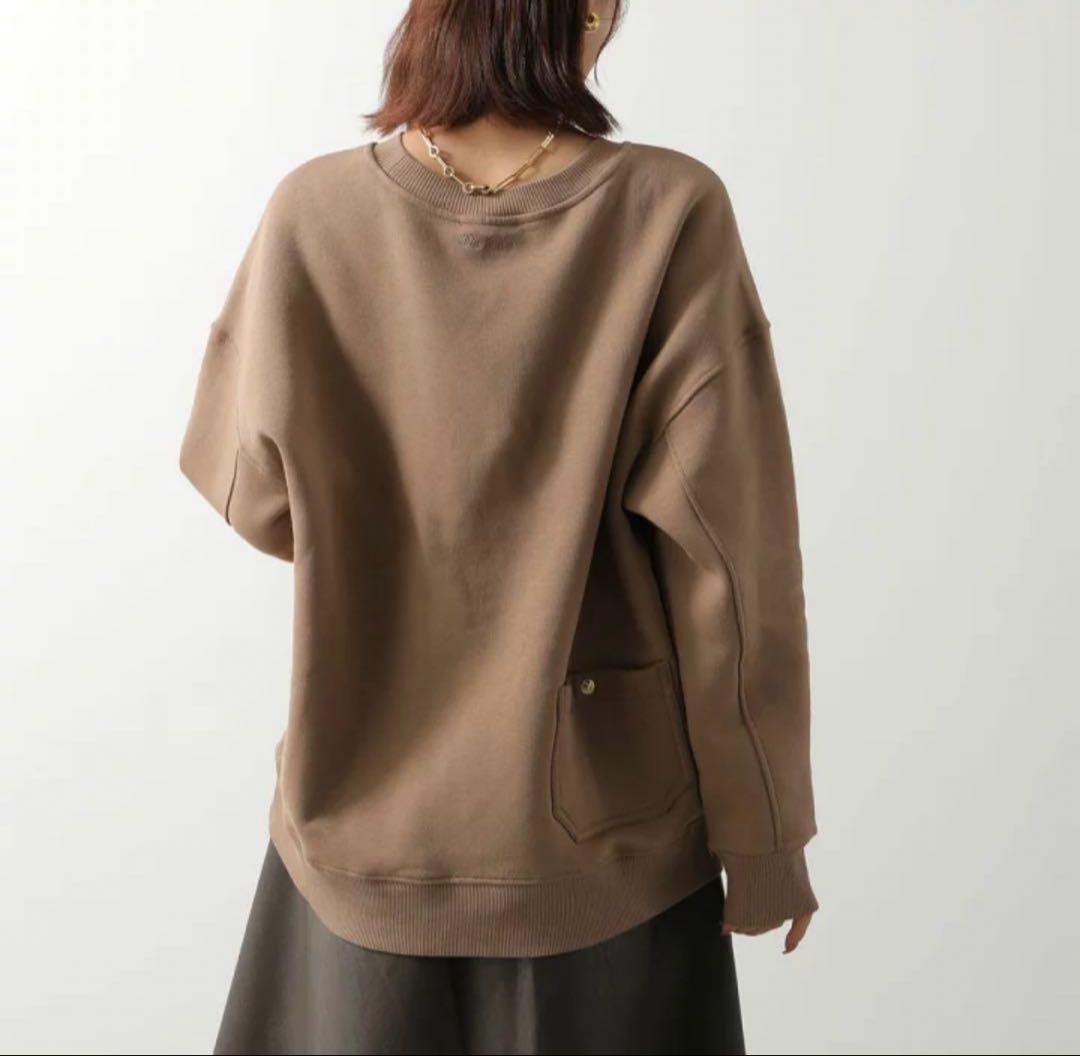 S Max Mara マックスマーラ キャメル 刺繍ロゴスウェット