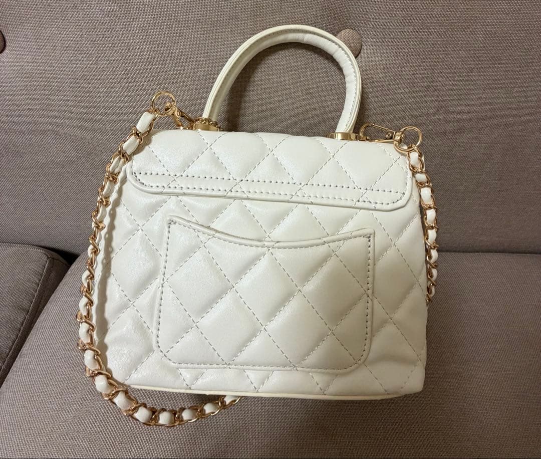 Rosé Muse Quilting mini shoulder bag