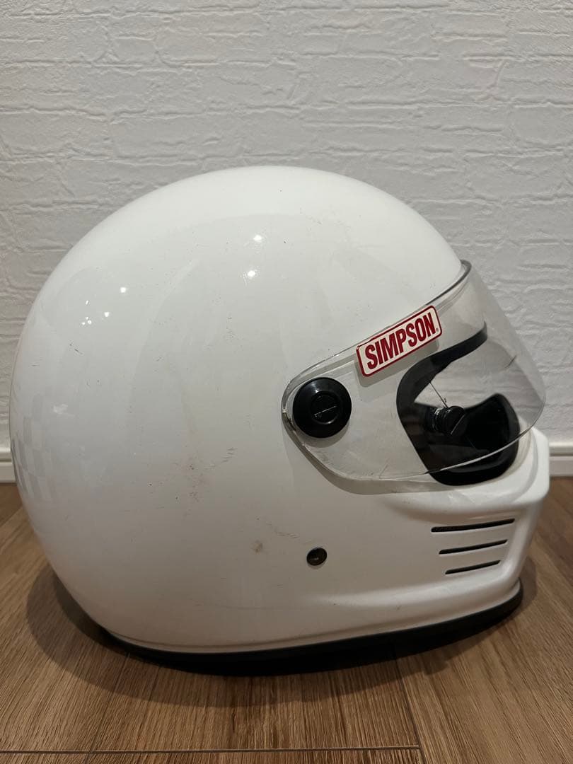 SIMPSONフルフェイスヘルメット ホワイト