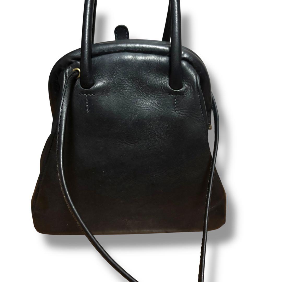 【極美品】sot Eleganzaレザー がま口 2wayショルダーバッグ